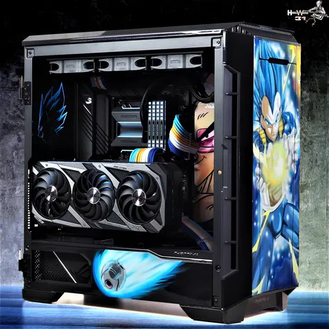 PC moddé Final Flash à l’effigie de Vegeta, réalisé par Hardware31