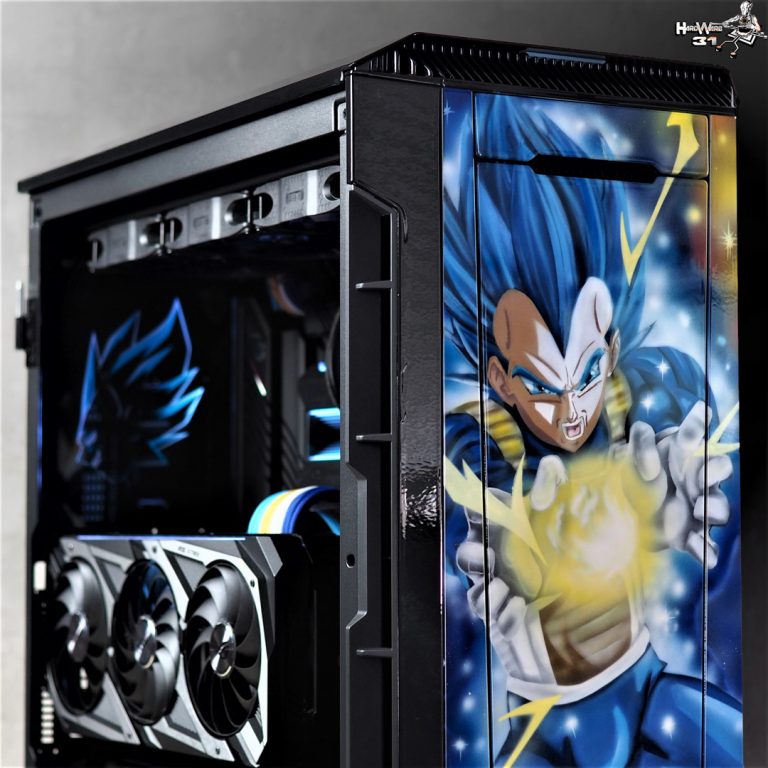 Shooting final du projet Modding P600S Final Flash - Un PC gamer DBZ à l'effigie de Végéta ! par Hardware31