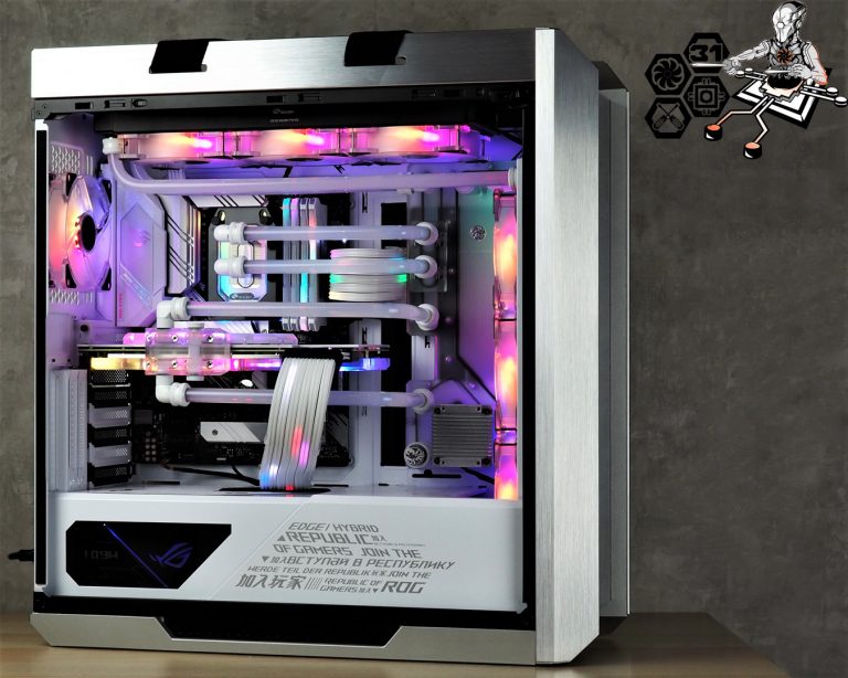 Montage client effectué avec le configurateur PC Hadware31 dans un ASUS ROG Strix Helios