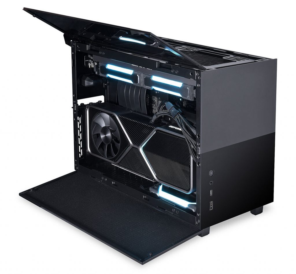 Lian Li présente le Q58 son mini boîtier pour format ITX en noir dans un build